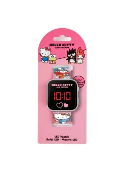 Hello Kitty Pink Printed Strap LED Watch