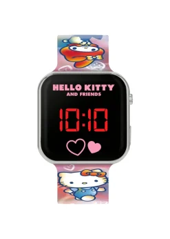 Hello Kitty Pink Printed Strap LED Watch
