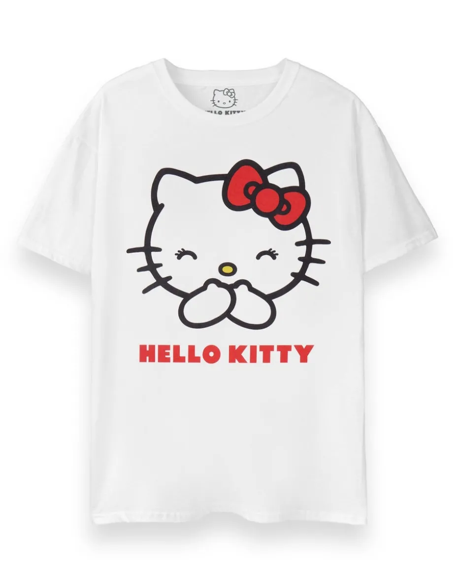 Hello Kitty White Classic Short Sleeved T-Shirt