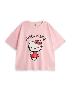 Hello Kitty Womens Pink Character Pyjama Set
