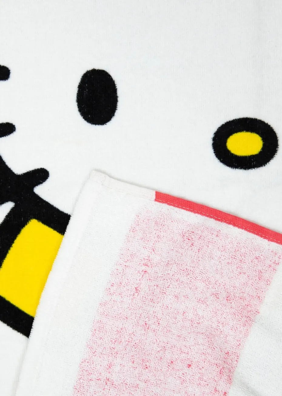 Hello Multi Colour Kitty Cheeky Towel