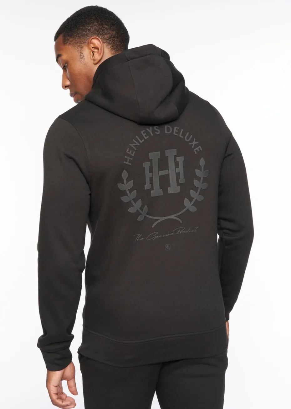Henleys Black Alston Hoodie