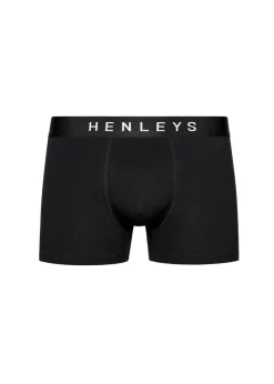 Henleys Black Coalink Boxers (3 Pack)