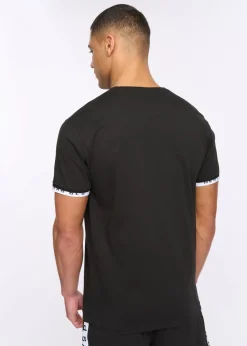Henleys Black Henjaque Tee & Short Twinset