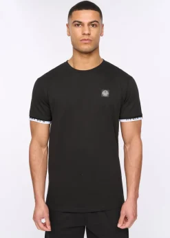 Henleys Black Henjaque Tee & Short Twinset