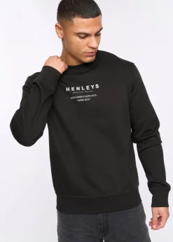 Henleys Black Henstack Crew
