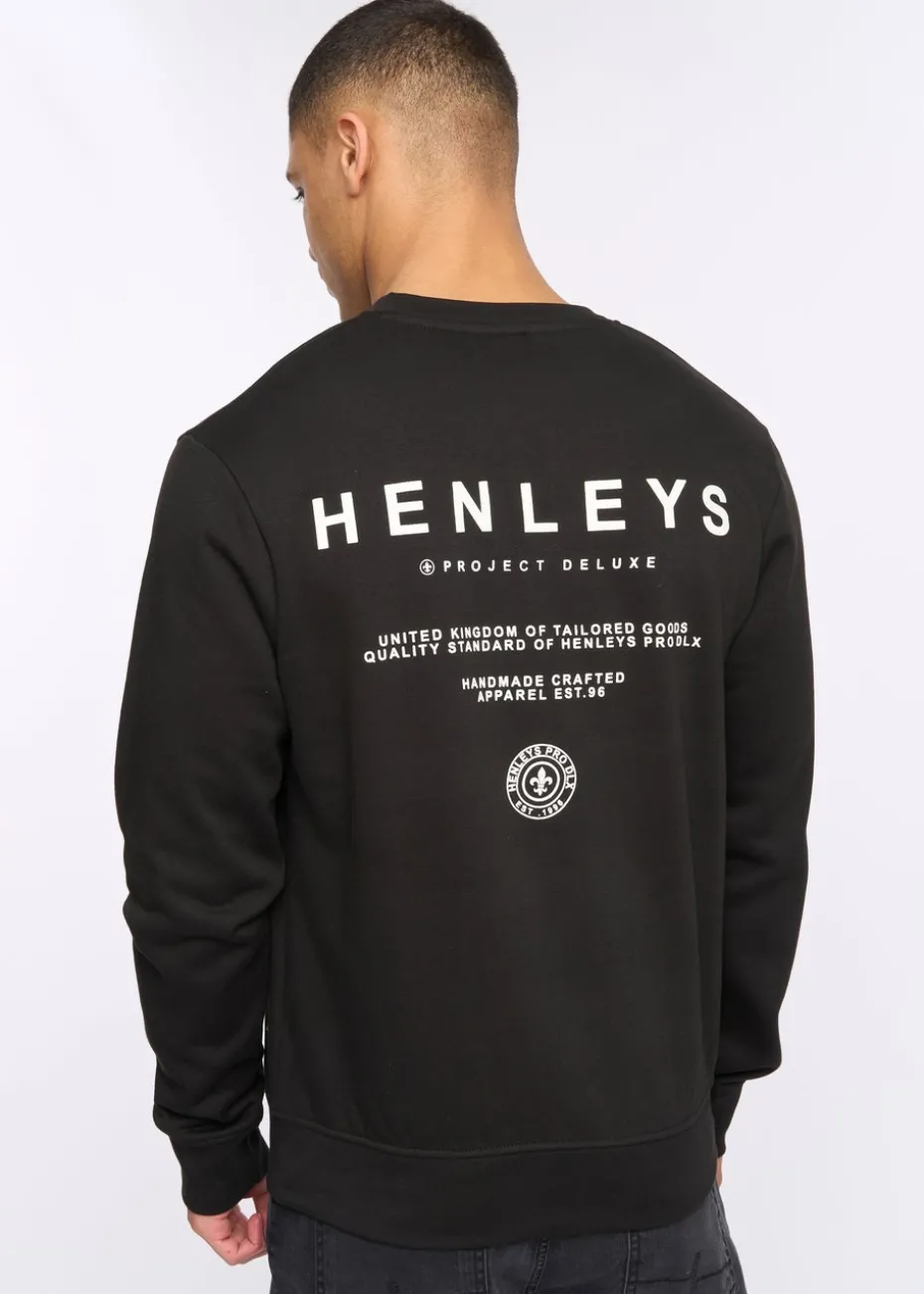 Henleys Black Henstack Crew