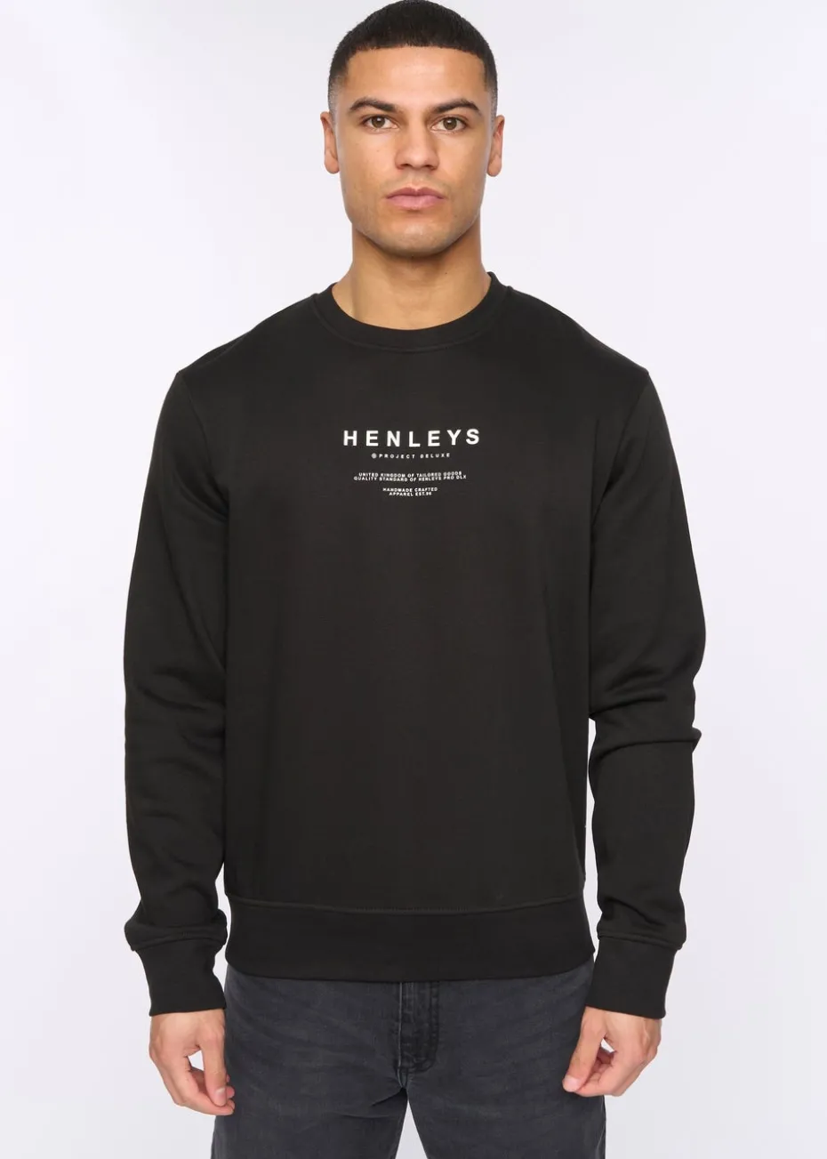 Henleys Black Henstack Crew