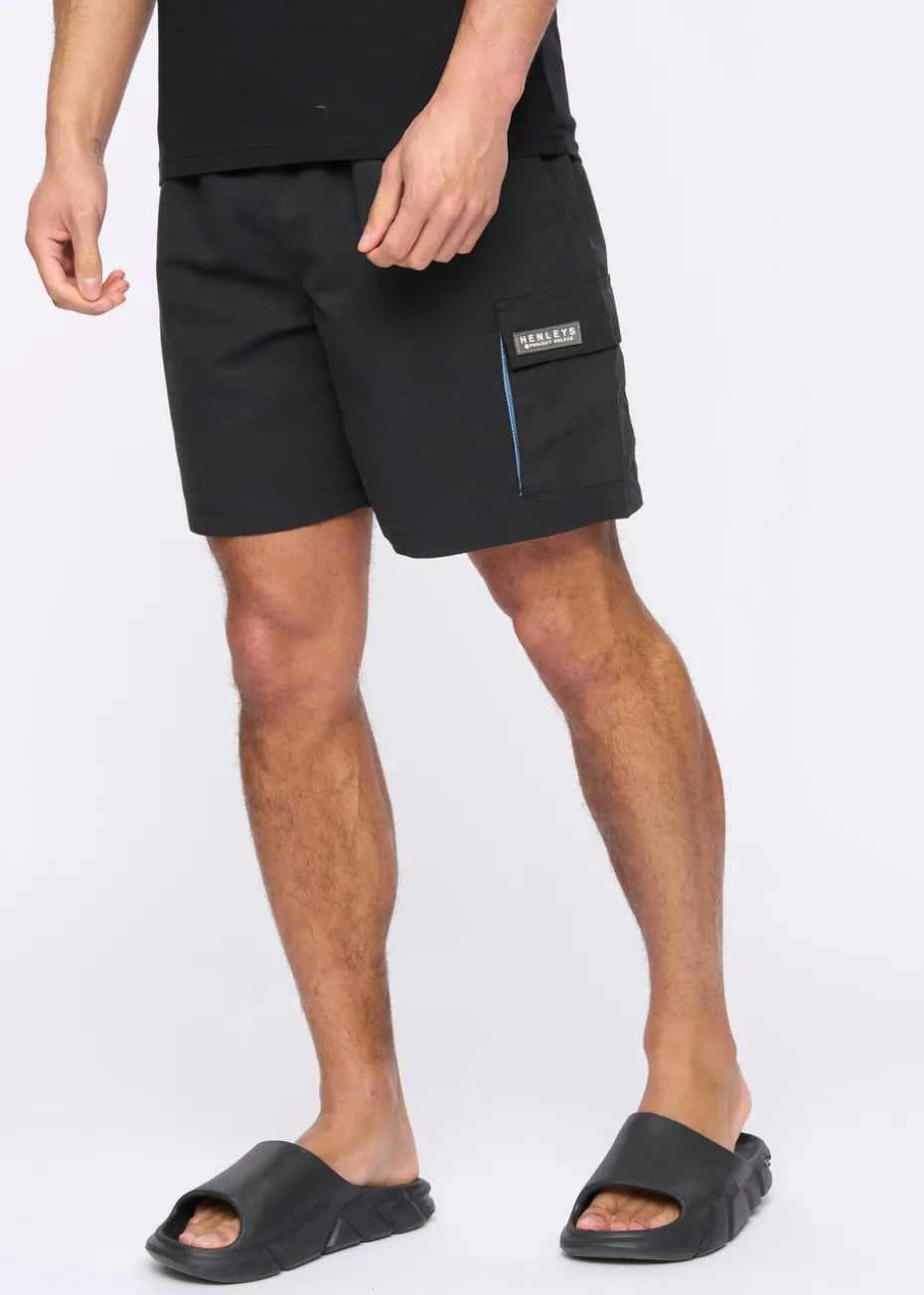 Henleys Black Henulty Swim Shorts