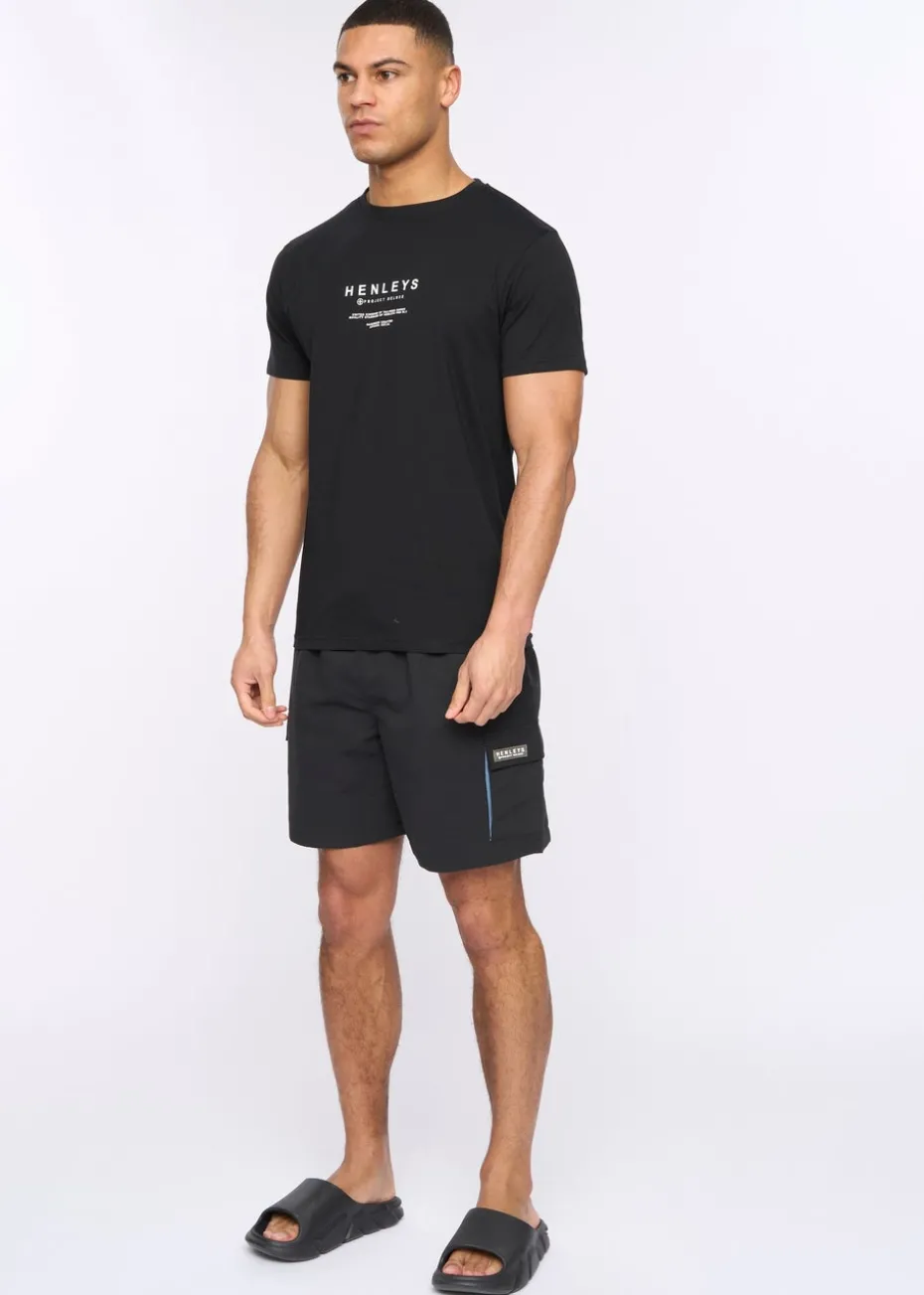 Henleys Black Henulty Swim Shorts