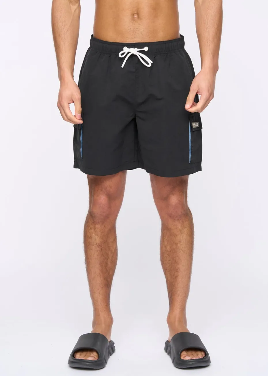 Henleys Black Henulty Swim Shorts