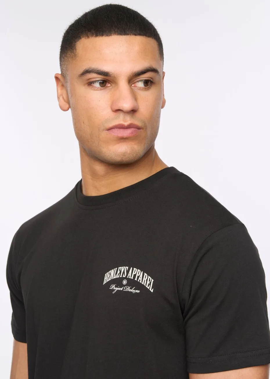 Henleys Black Henwing T-Shirt