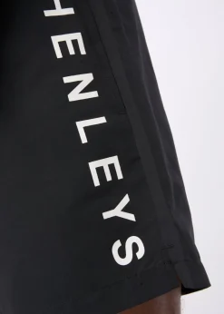 Henleys  Black Henybold Swim Shorts