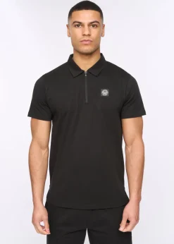 Henleys Black Henychill Polo & Short Twinset