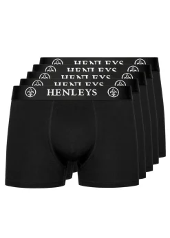 Henleys Black 5-Pack McBlacken Boxers