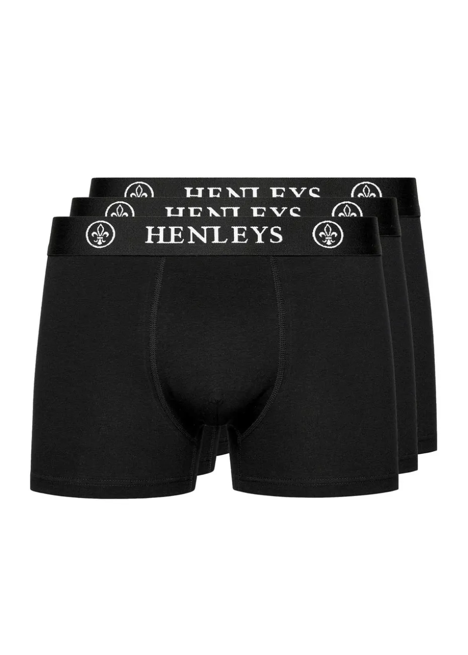 Henleys Black 3-Pack McBlacken Boxers