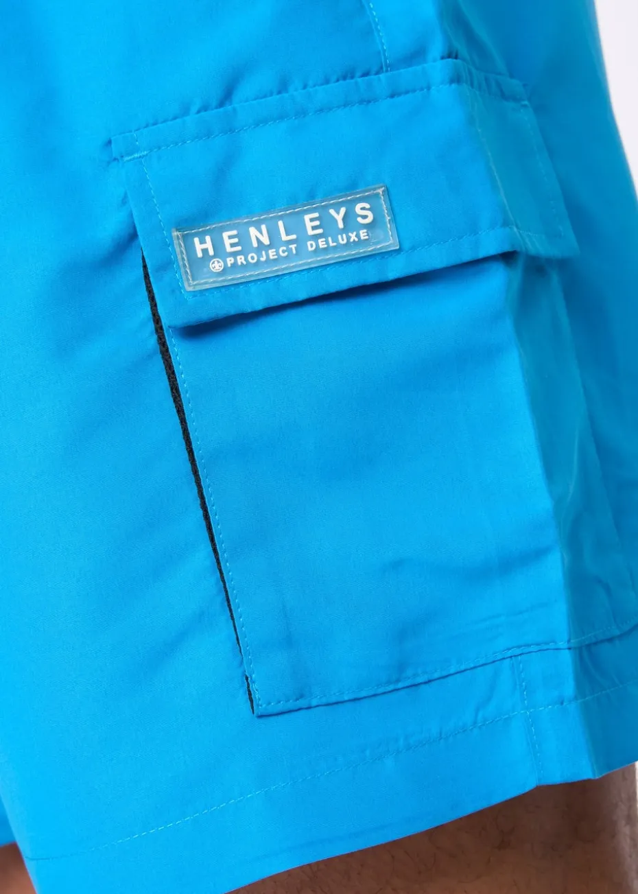 Henleys Blue Henulty Swim Shorts