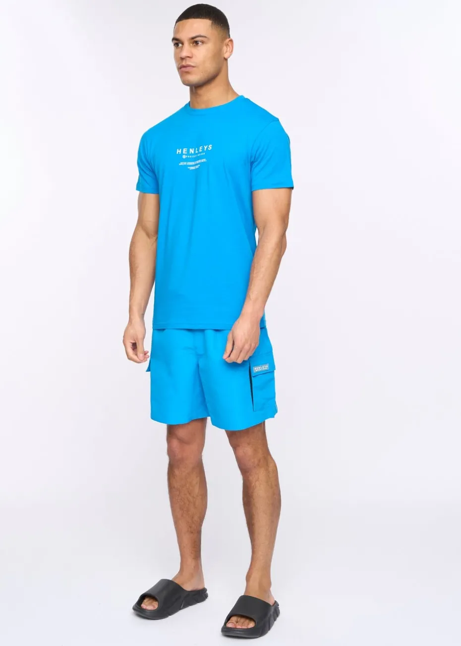 Henleys Blue Henulty Swim Shorts