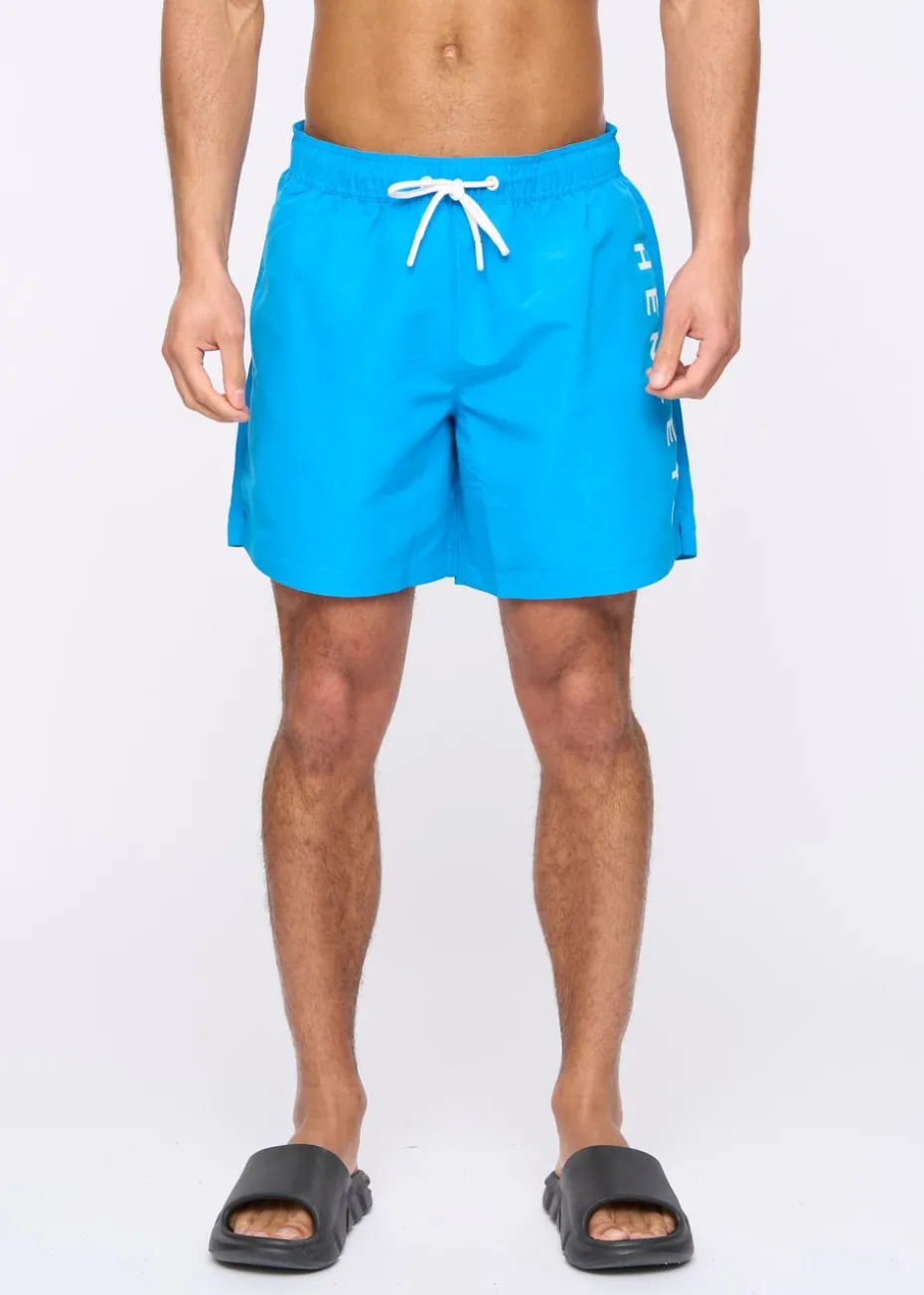 Henleys Blue Henybold Swim Shorts