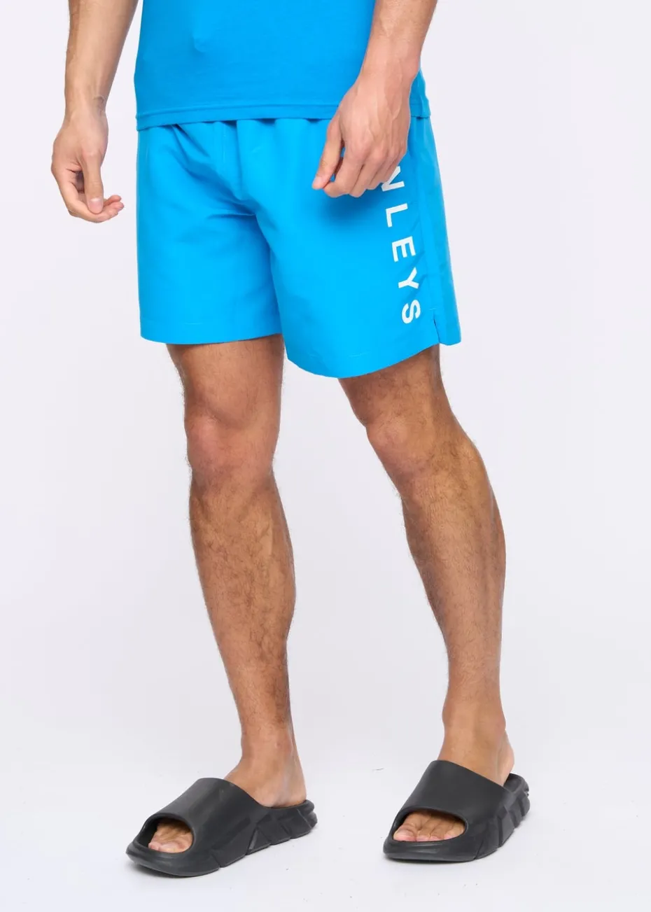 Henleys Blue Henybold Swim Shorts