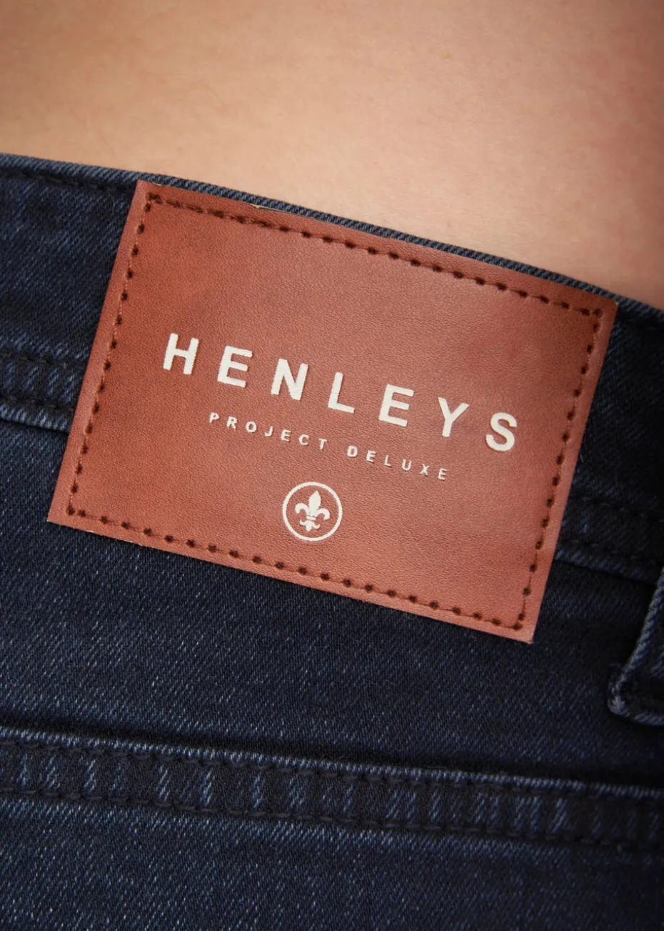 Henleys Blue/Black Craze Comfort Fit Jeans