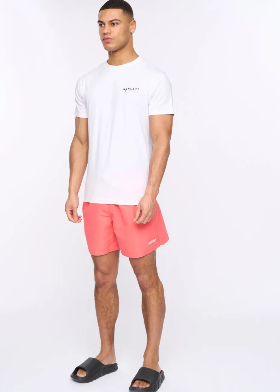 Henleys Coral Henycore Swim Shorts