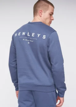 Henleys Deep Blue Moorehen Crew Sweat