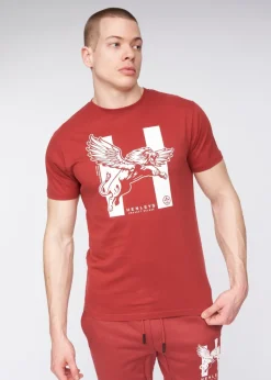 Henleys Deep Red Curveball T-Shirt