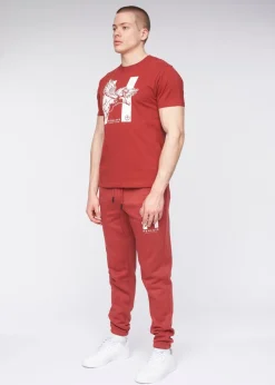 Henleys Deep Red Curveball T-Shirt