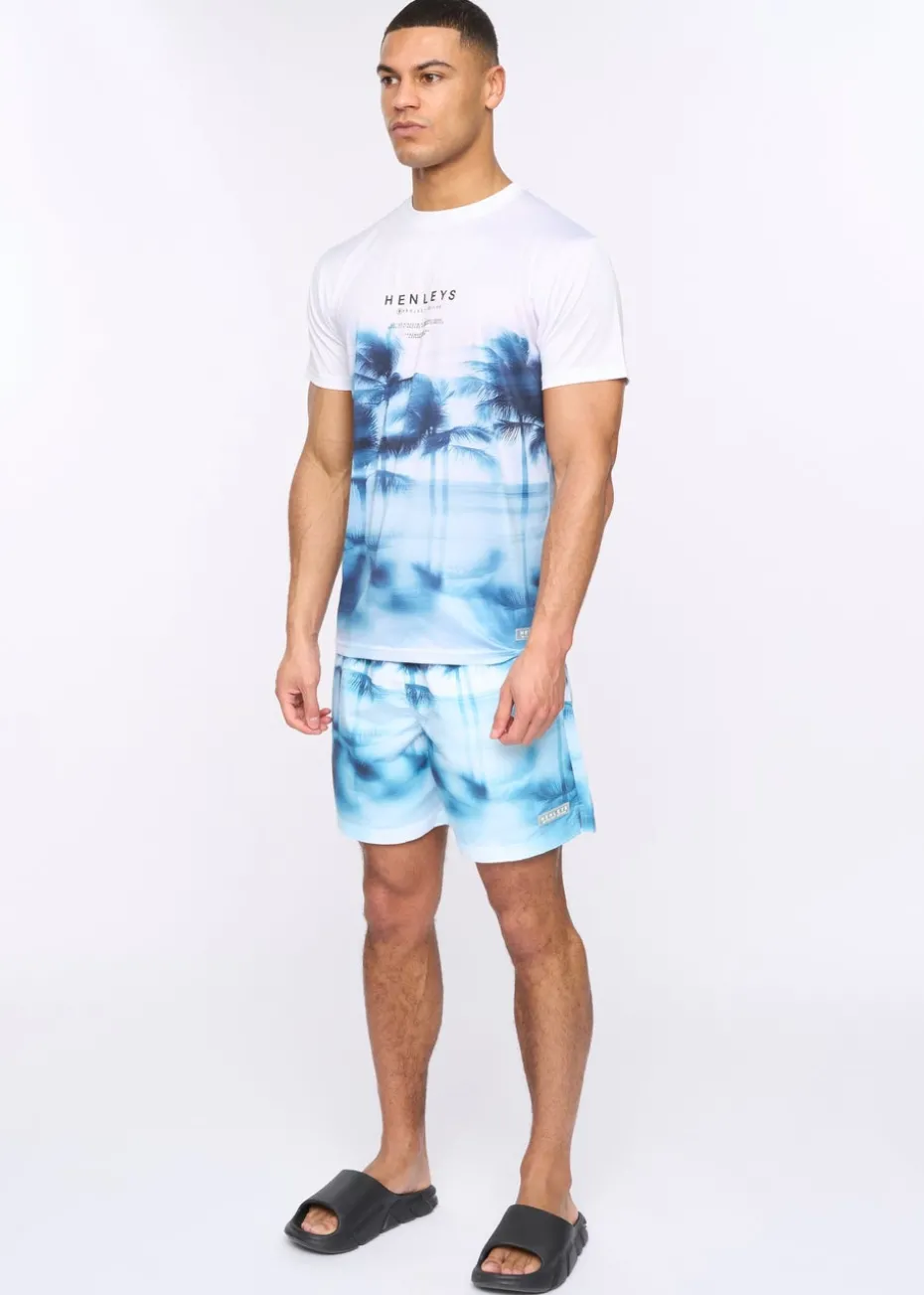Henleys Denim Blue Hennicane Swim Shorts
