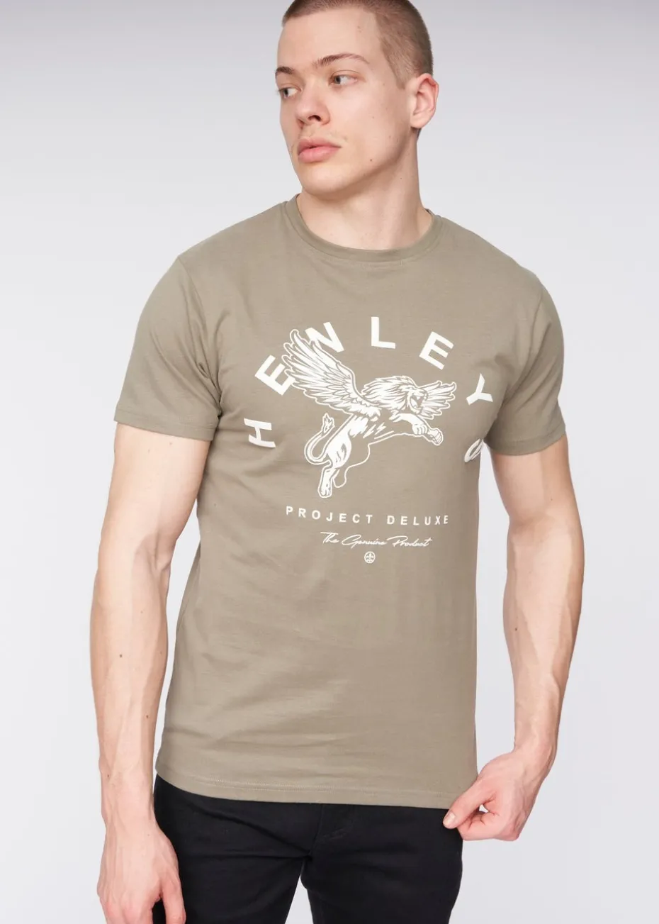 Henleys Dusty Olive Colhen T-Shirt