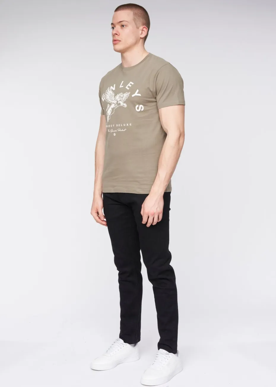 Henleys Dusty Olive Colhen T-Shirt
