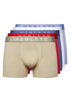 Henleys Multi Colour 5-Pack Motley Boxers