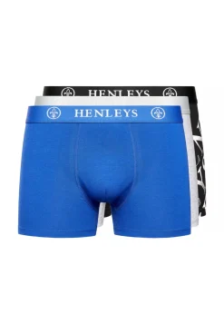 Henleys Multicolour 3-Pack Henline Boxers