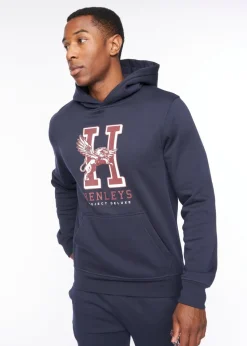 Henleys Navy  Belton Hoodie