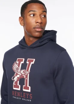 Henleys Navy Belton Hoodie