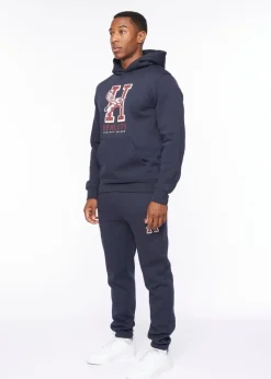 Henleys Navy Belton Hoodie