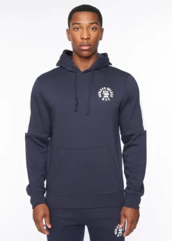 Henleys Navy  Calyer Hoodie