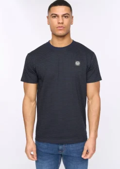 Henleys Navy Henbrett Stripe T-Shirt