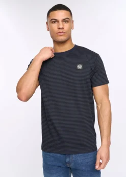 Henleys Navy Henbrett Stripe T-Shirt