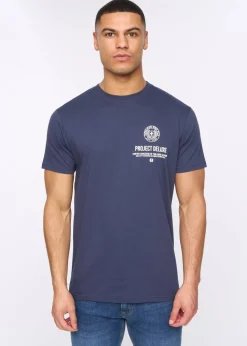 Henleys Navy Henstamp T-Shirt