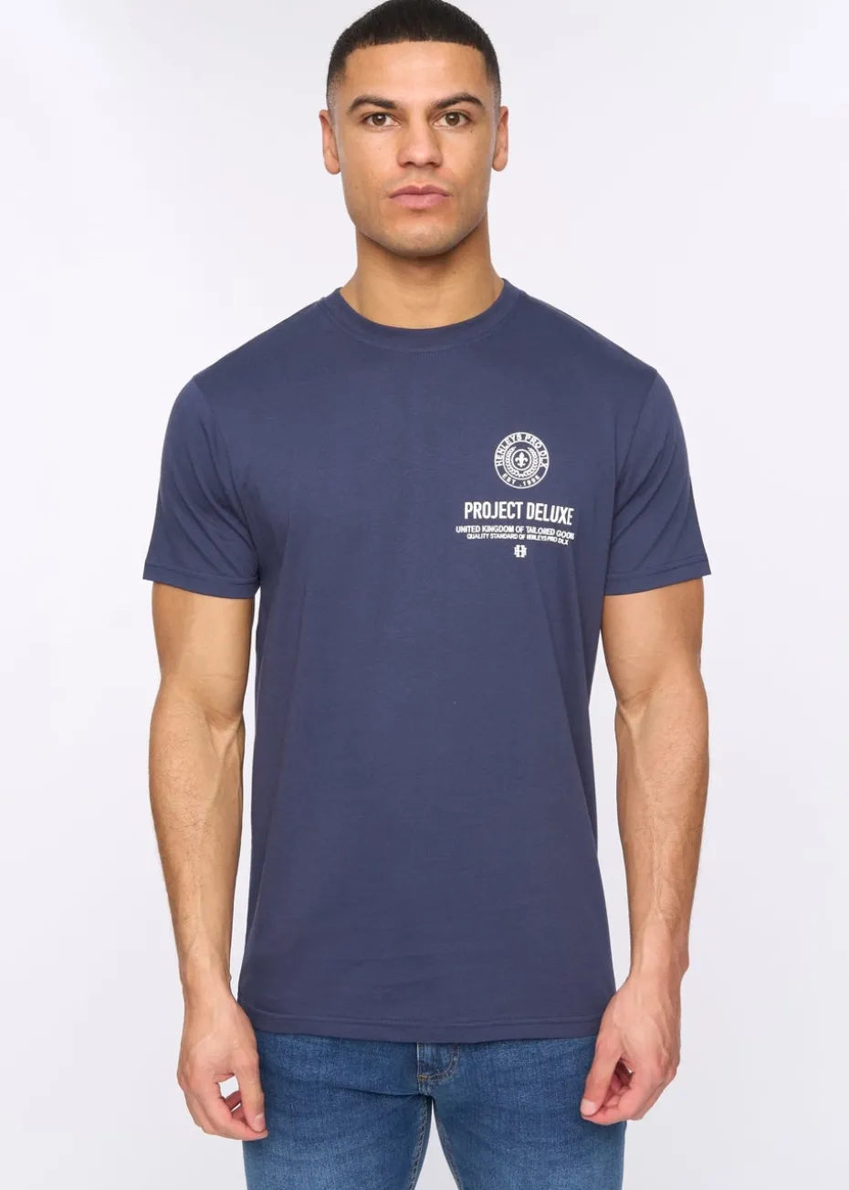 Henleys Navy Henstamp T-Shirt