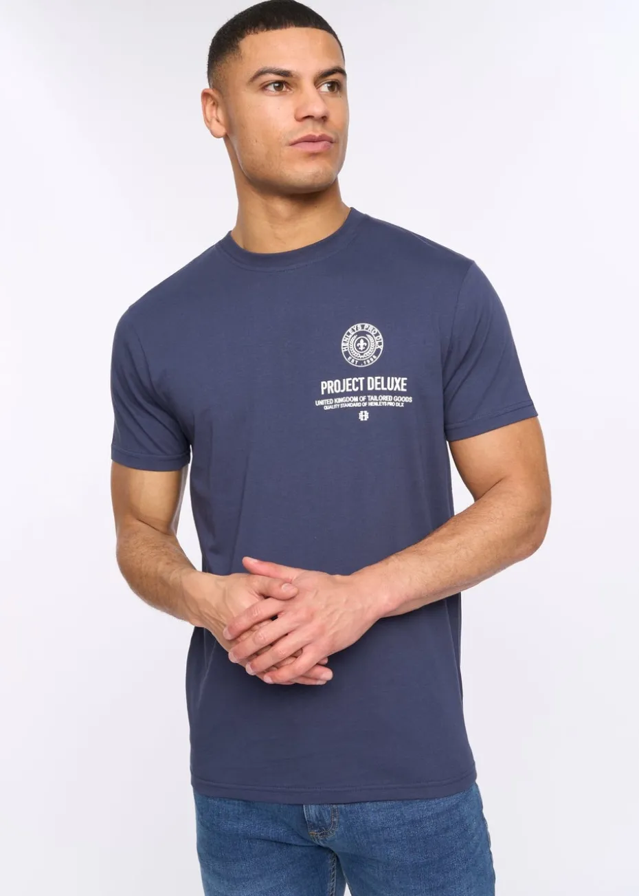 Henleys Navy Henstamp T-Shirt