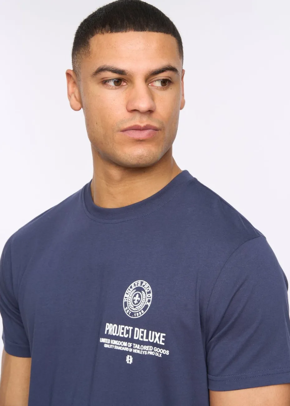 Henleys Navy Henstamp T-Shirt