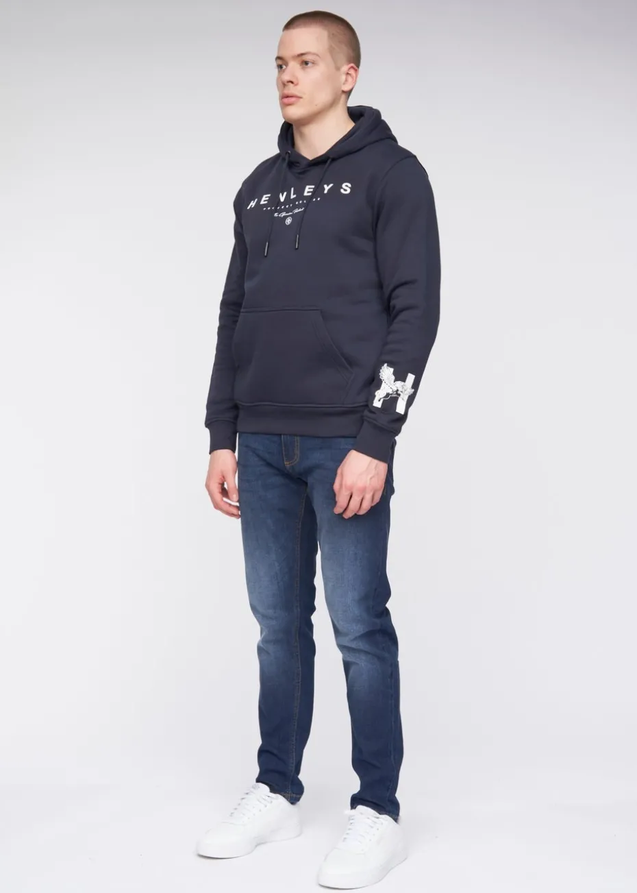 Henleys Navy Hentyme Hoodie