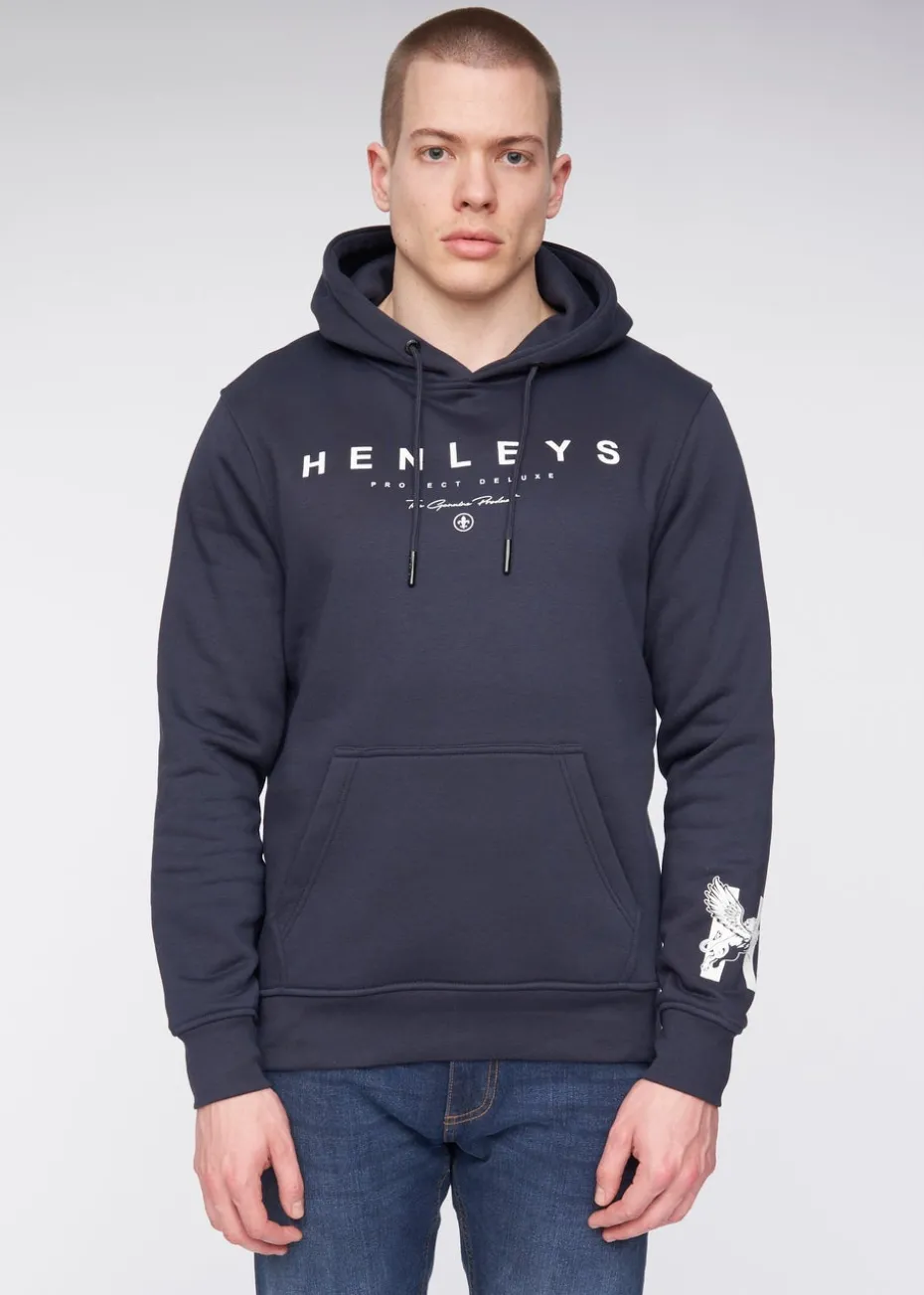Henleys Navy Hentyme Hoodie