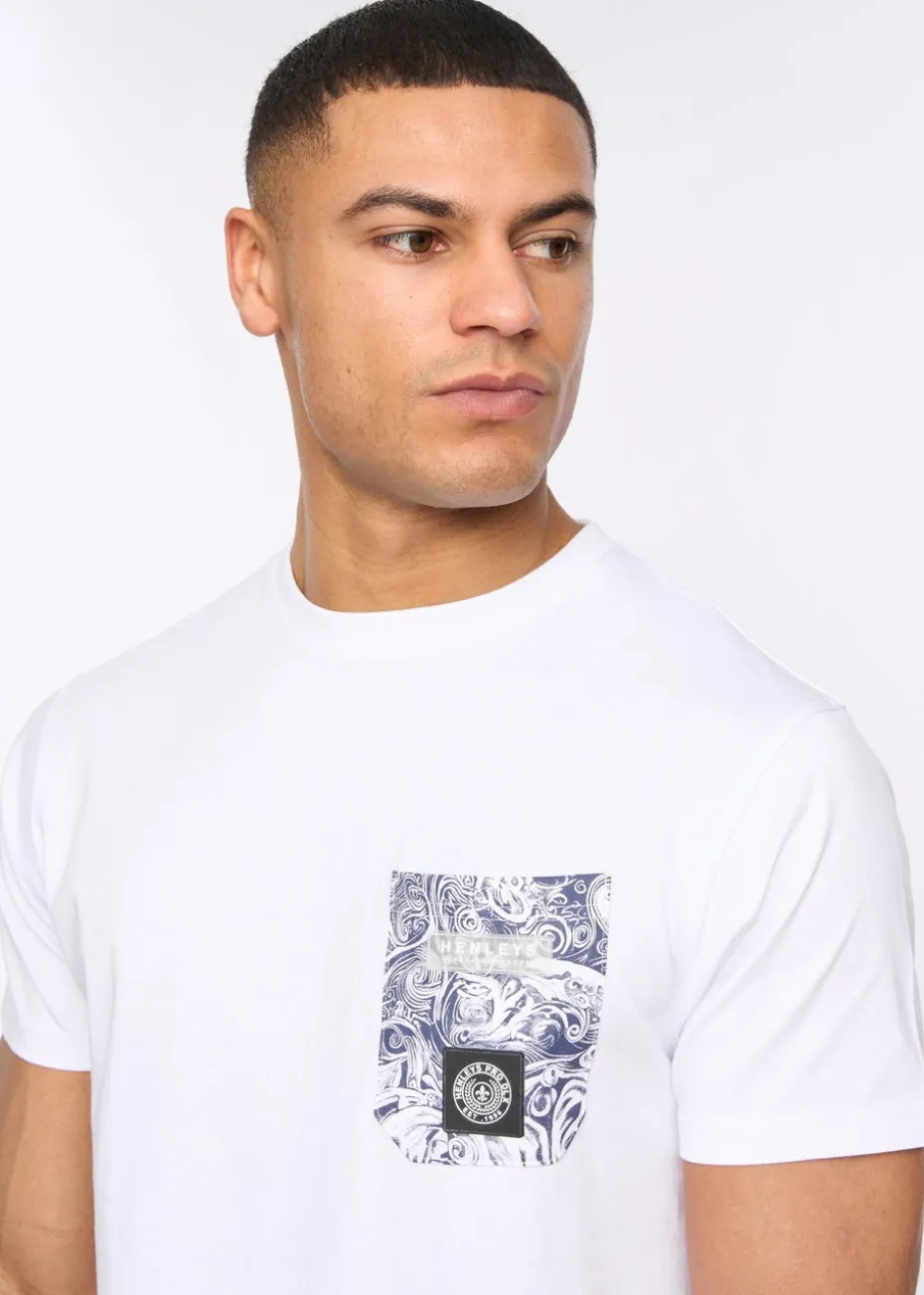 Henleys Optic White Henwave T-Shirt