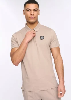 Henleys Taupe Henychill Polo & Short Twinset