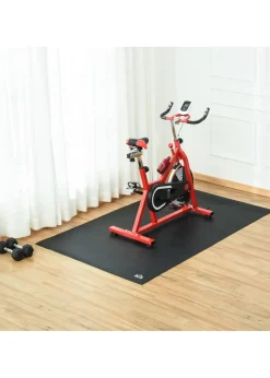 HOMCOM Black Thick Gym Equipment Mat Non-slip Floor Protector Mat