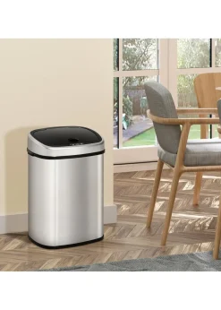 HOMCOM Chrome Sensor Dustbin Touchless Trash Can